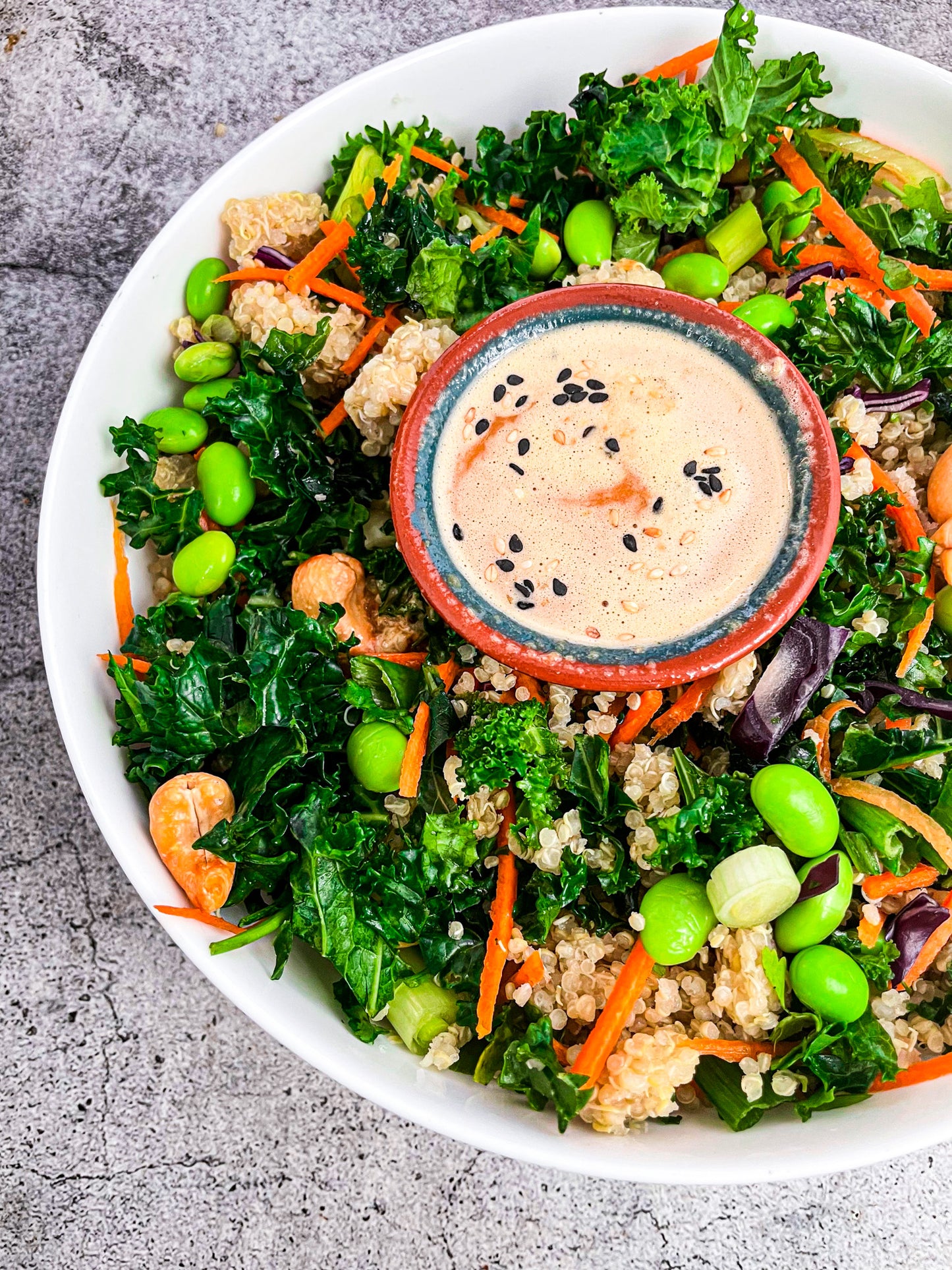 ASIAN EDAMAME PEANUT CRUNCH SALAD (GF)