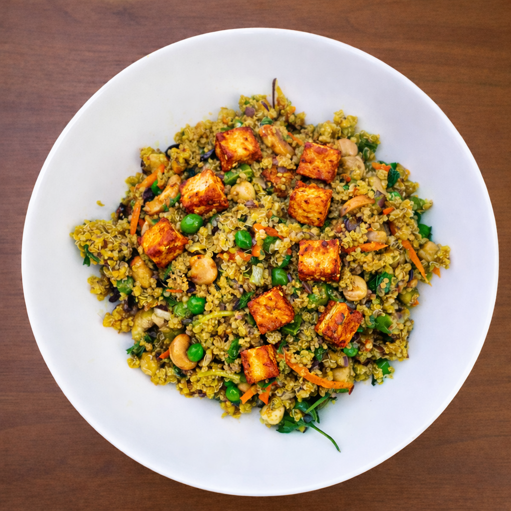 CURRY CASHEW QUINOA SALAD