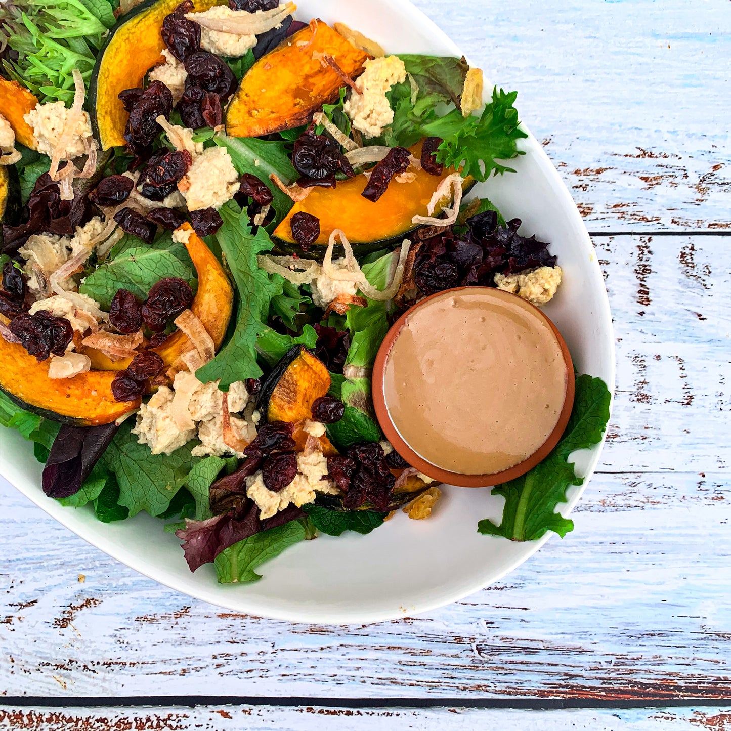 KABOCHA SQUASH & CASHEW RICOTTA SALAD (GF)
