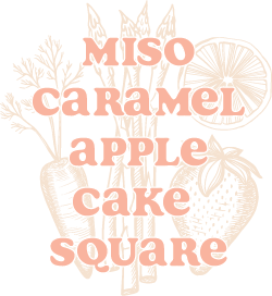 MISO CARAMEL APPLE CAKE SQUARE