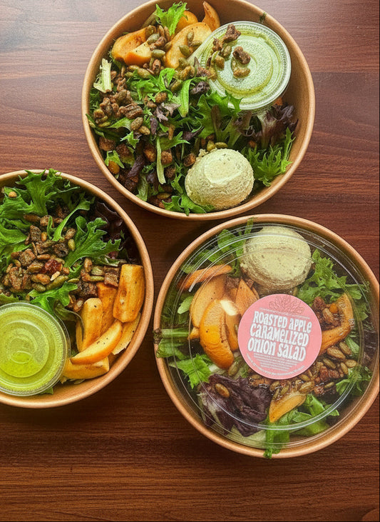 ROASTED APPLE & CARAMELIZED SHALLOT SALAD