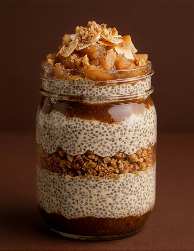APPLE CRUMBLE CHIA PUDDING