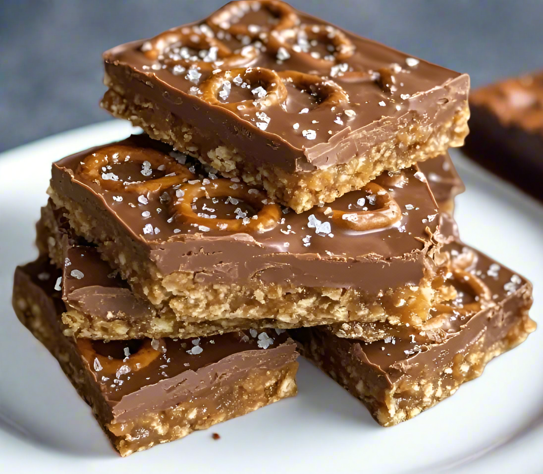 SALTED PRETZEL PEANUT BUTTER CHOCOLATE SQUARE