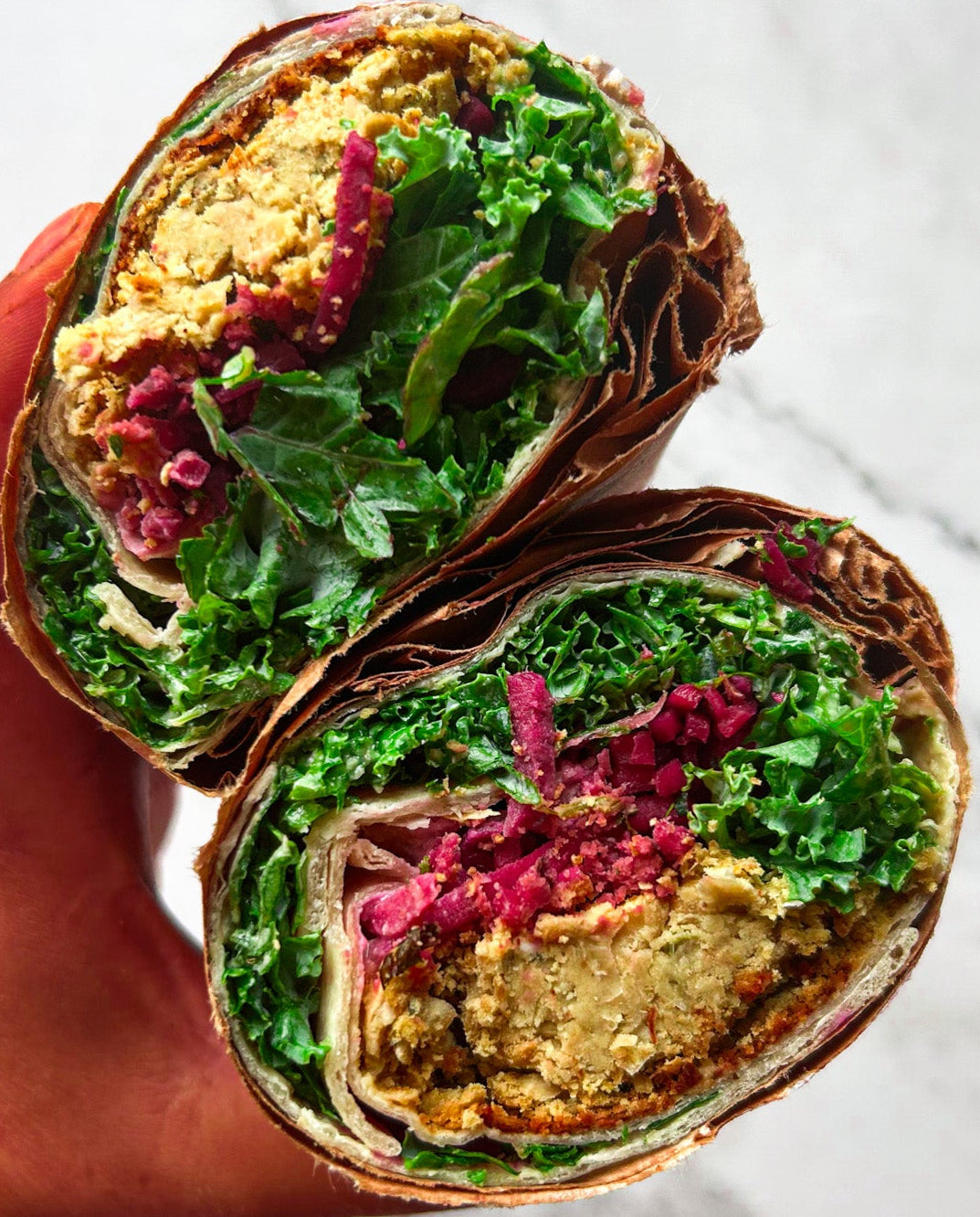 SMASHED FALAFEL WRAP