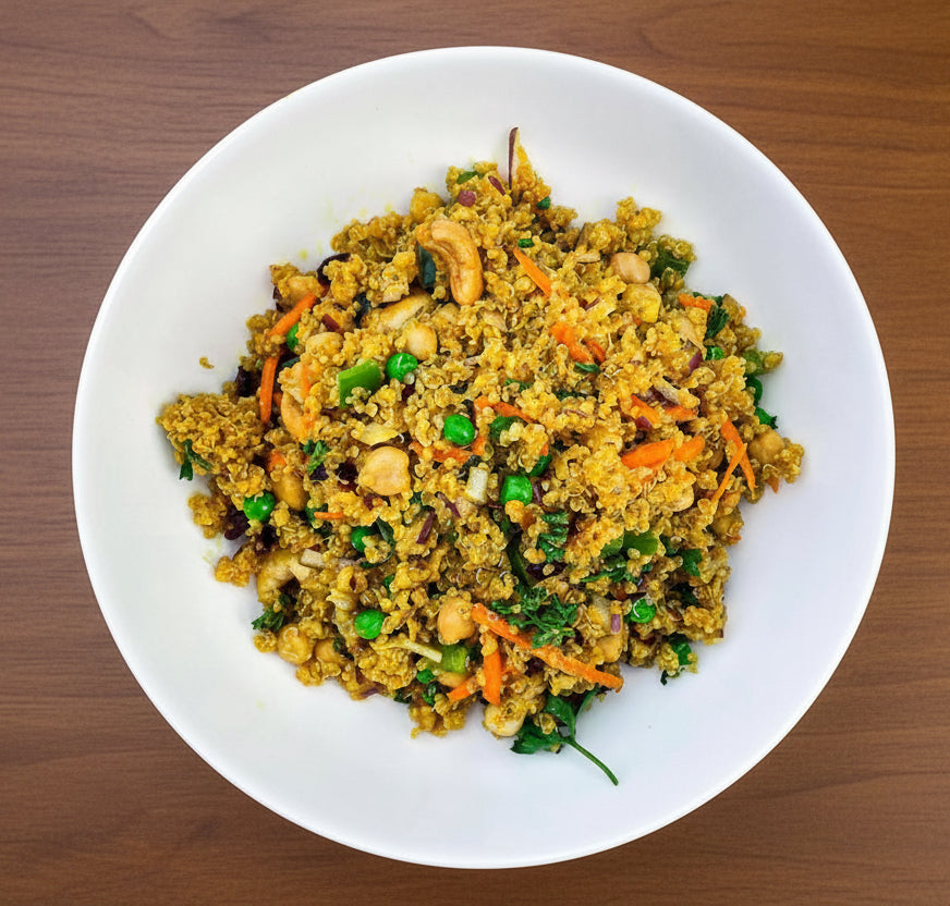 CURRY CASHEW QUINOA SALAD (GF)