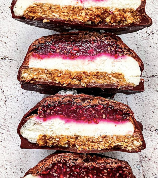 DOUBLE CHOCOLATE PEANUT BUTTER & JAM CUPS (GF)