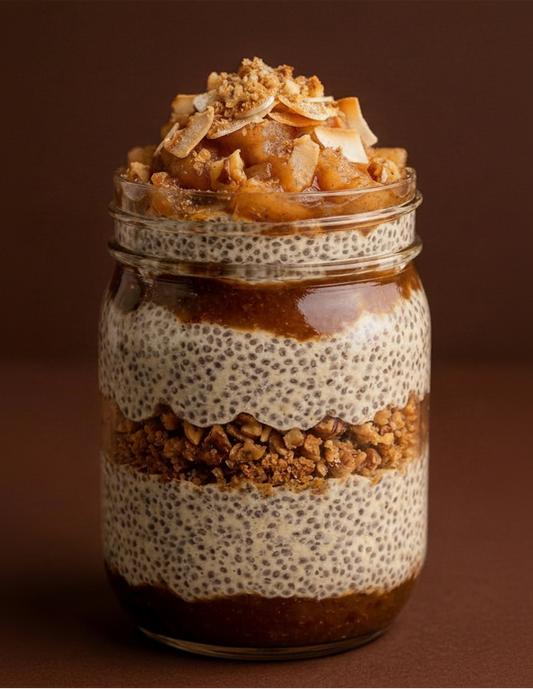 APPLE CRUMBLE CHIA PUDDING