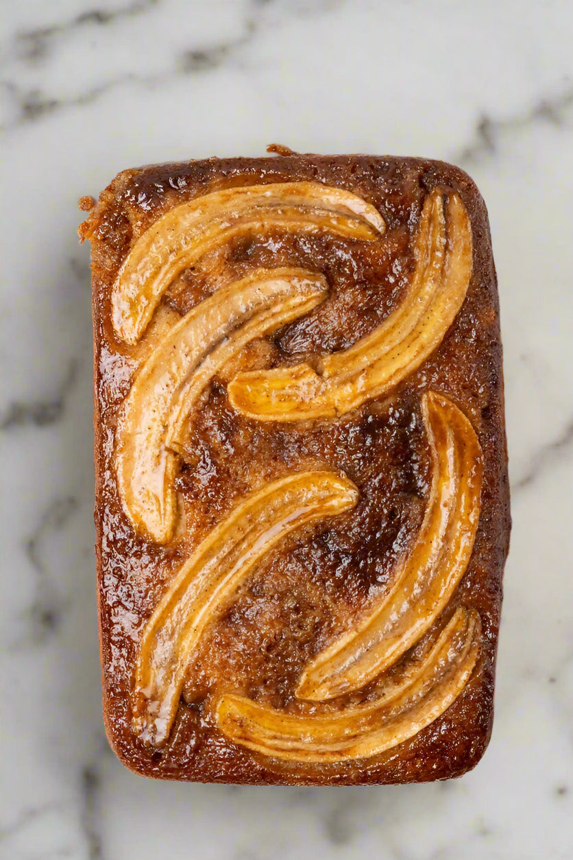 CARAMEL UPSIDE-DOWN BANANA CAKE
